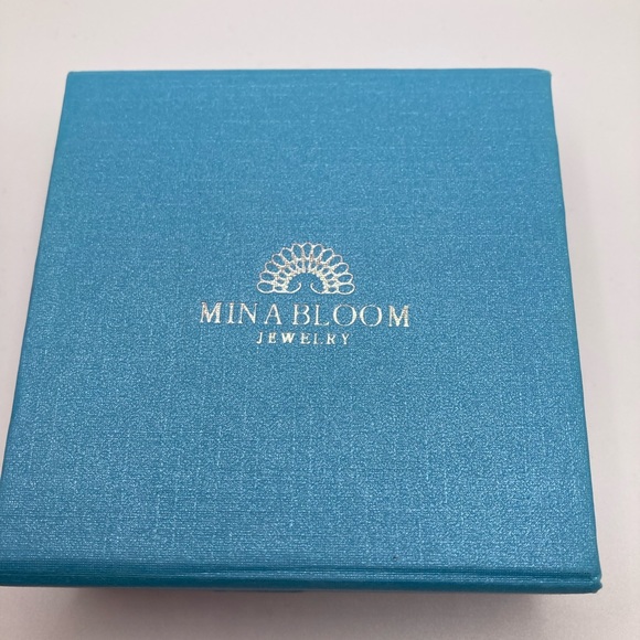 Swarovski Crystal Aqua Sterling Silver Earrings - Picture 4 of 4